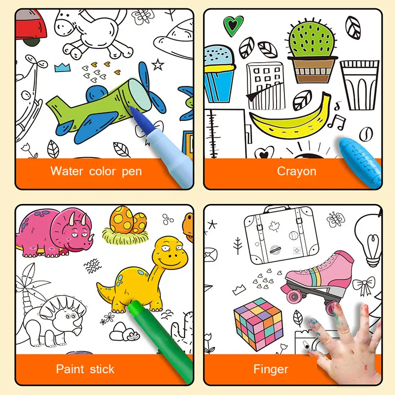 Giant Coloring Roll for Kids – 30 x 300 cm of Fun! - KrishCart