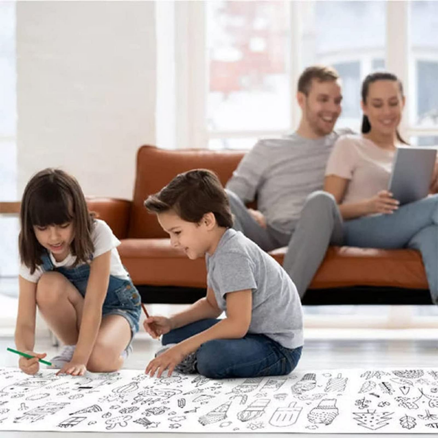 Giant Coloring Roll for Kids – 30 x 300 cm of Fun! - KrishCart
